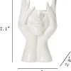 White Face Vase Unique Vase for Home Decor