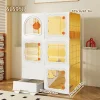Cat Cage with Integrated Litter Box, Does Not Take up Space, Cat Villa for Home Use, Indoor Free Space, Multi-Layer Cat House, Cat Shelter, Cat Cabinet