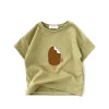 Baby Boys Ice Cream Cotton Short Sleeve Casual Style Shirt Soft Girls Tees O-neck Pullover Toddler Top