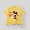 Fashion Cartoon Tshirts For Kids Clothing Print Mickey Baby Girls Boy Short Sleeve Tops Tees Round Collar Casual Children Tshirt