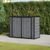 Voltsify Garden Tool Storage Shed Durable Outdoor Bin for Lawn Care Equipment