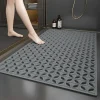 1pcs Non-Slip PVC Bathroom Floor Mat - Waterproof Shower Room Anti-Skid Foot Pad Bath Mat for Bathroom Rug Toilet Carpet