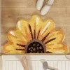 Small fresh bathroom absorbent floor mat imitation cashmere household bathroom entrance non-slip quick-drying carpet floor mat