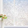 ‌Rainbow 3D Pebble Static Cling Window Film, UV Blocking Privacy Decorative Vinyl for Glass Door Stickers‌