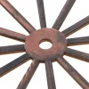 Wood Wagons Wheel Decorative Wooden Wheels Old Western Style Wagon Wheels Decor Vintage Rustic Wall Hanging Wood Cartwheel