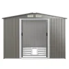 GOFLAME 8’ x 6’ Weather-resistant Utility Tool Organizer Outdoor Storage Shed