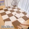 Self Adhesive Carpet Floor Tiles Sticker Square Rugs Peel and Stick Mat DIY Flooring for Kitchen Dining Room Bedroom Home Decor