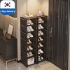 Multiple Layers Shoe Organizer Shoe Rack Organizer Space Saving Rack For Wall Corner Stackable Shelf Adjustable Saving Cabinet