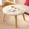 Small Table, Bedroom, Light Luxury Table, Modern Coffee Table, Living Room, Simple Small Round Table, Solid Wood