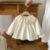 0-24m Baby Girls Ruffles Shirt Spring Cotton Long Sleeve Lace Blouse Infant Newborn Tops Children Shirts Toddler Girls Clothing
