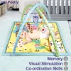 Cartoon Square Baby Fitness Frame Educational Children Play Mat Infant Crawling Blanket Rug Kids Activity Gym Toys Gift