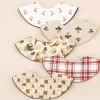 Disposable Bib with 360-Degree Rotatable Feature Wrap-Around Edge Double-Sided for Children's Aprons And Baby Bibs