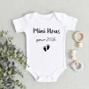 Mini Us in 2026 Print Baby Romper Casual Short Sleeve Infant Jumpsuit Boys Girls Bodysuit Summer Pregnancy Announcement Clothes
