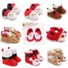 New Christmas Warm Soft Shoes Baby Toddler First Walkers Winter Baby Boy Girl Shoes Xmas Cosplay Cute Cartoon Kids Animal Shoes
