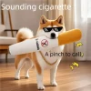 Pet Cigar Plush Toy Funny Interactive Chew Toy For Small Large Dogs Cats With Squeak Sound Fake Cigarettes Pet Play Supplies