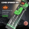 3pcs/pack Carp Fishing Combi Spinner Rig With Booms Krank Hook 2 4 6 15cm/25lb For Carp Fishing Terminal Tackle Accessories