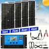 600W/1200W/2400W solar panels with 100A controller, dual USB, suitable for outdoor camping, RV, and hiking off grid systems
