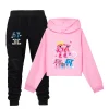 67 Brainrot Steal a Brainrot Clothing Suits Girls Half-Waisted Short Hoodie with Double Sleeves Six-Seven Printed Sportswear Set