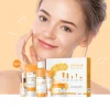 LAIKOU VITAMIN C Skincare Set Brightening 5Pcs Kit Even Skin Tone Smooth Wrinkle Tighten Pores Cleanser Toner Serum Eye Cream
