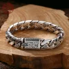 S925 Sterling Silver Timeless Vine Garland Buckle Retro Punk Tank Bracelet Jewelry Creativity Gift Factory Price