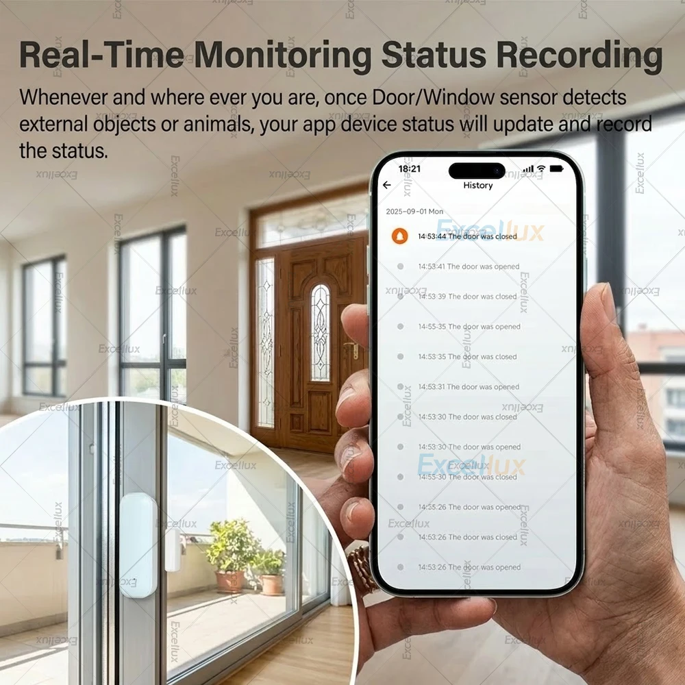 Tuya Zigbee Door Sensor Window Open Closed Detector Smart Home Security Protection Alarm System Works with Home Assistant Z2MQTT - Image 4