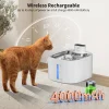 Wireless Cat Water Fountain 3.5L Pet Water Dispenser with Stainless Steel Pallet And 4000mAh Battery Motion Sensing Mute Pump
