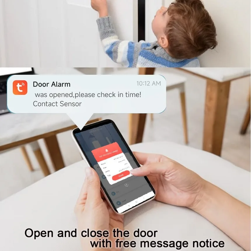 Zigbee 3.0 Door/Window Sensor Door Magnet Alarm supports Home Assistant Z2M HA - Image 3