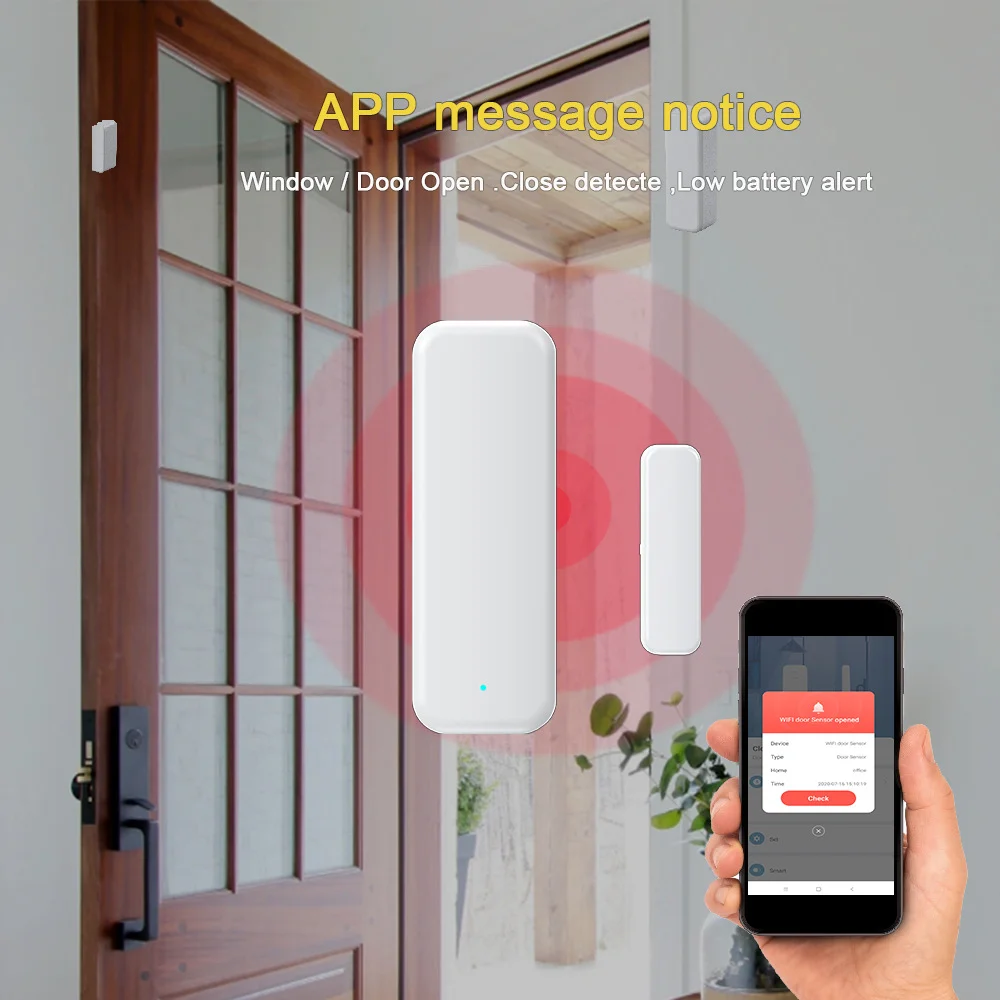 Zigbee 3.0 Door/Window Sensor Door Magnet Alarm supports Home Assistant Z2M HA - Image 5