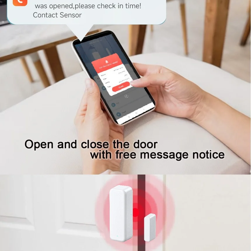 Zigbee 3.0 Door/Window Sensor Door Magnet Alarm supports Home Assistant Z2M HA - Image 6